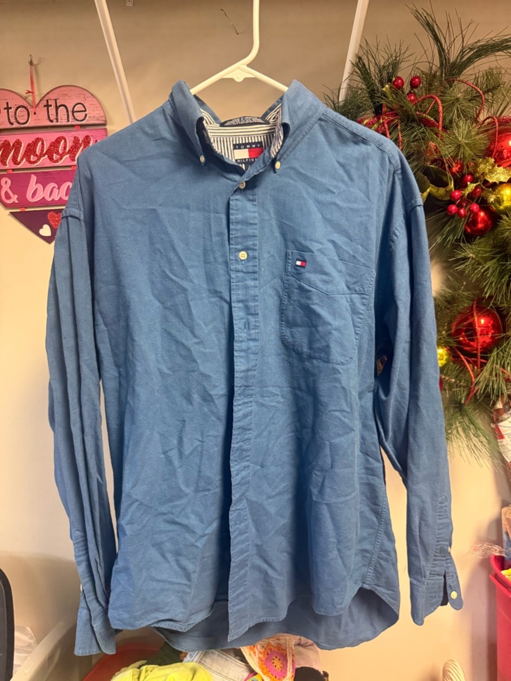 Tommy Hilfiger Men's Light Blue Button-Down Shirt